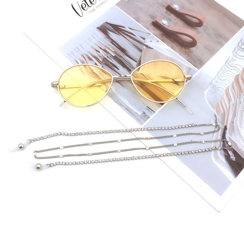 Deluxe Strass-Brille Kette Brehn