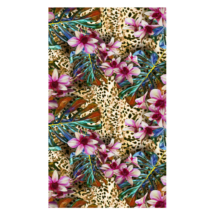 Strandtuch mit kreativem floralem Design Brehn