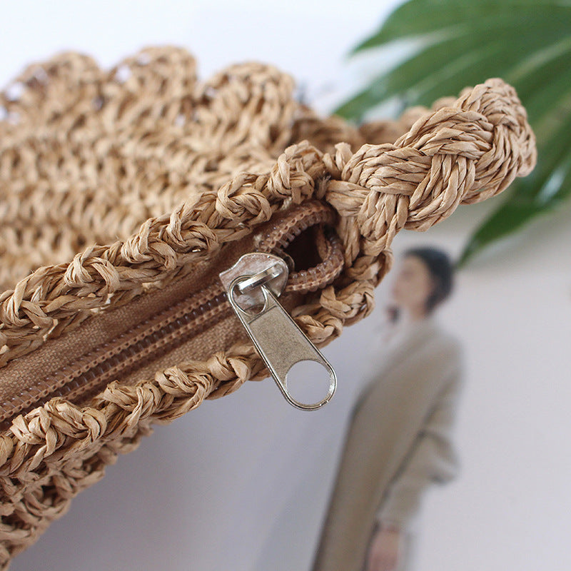 Handgefertigte Strohtasche Brehn