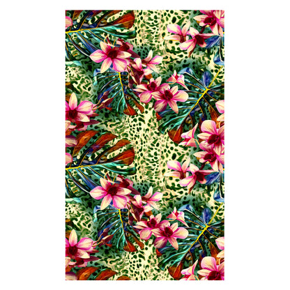 Strandtuch mit kreativem floralem Design Brehn