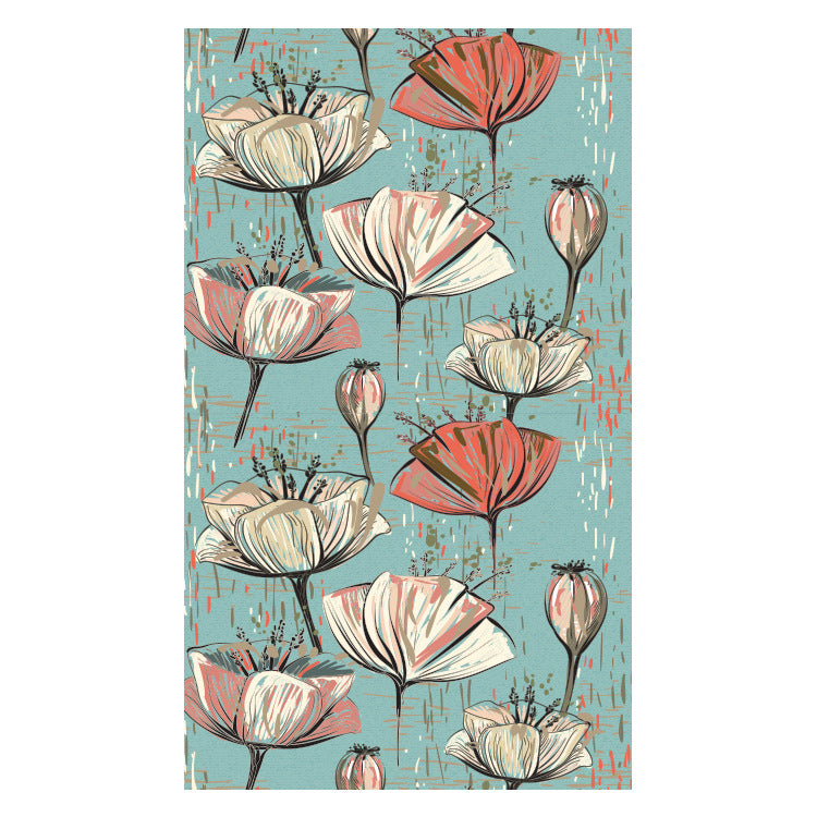 Strandtuch mit kreativem floralem Design Brehn