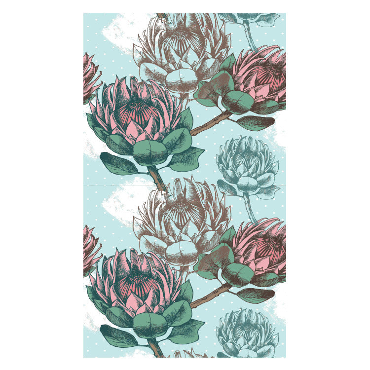 Strandtuch mit kreativem floralem Design Brehn
