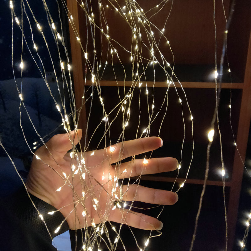 LED-Wasserfall-Lichterkette für Dekorationen