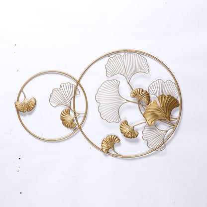 Elegante Ginkgo Blatt Wandkunst Skulptur Brehn