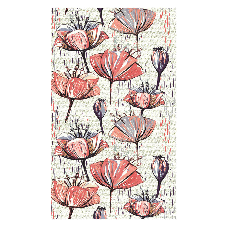 Strandtuch mit kreativem floralem Design Brehn