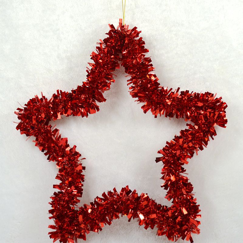 Dekorative Weihnachtsstern Girlande