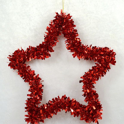 Dekorative Weihnachtsstern Girlande