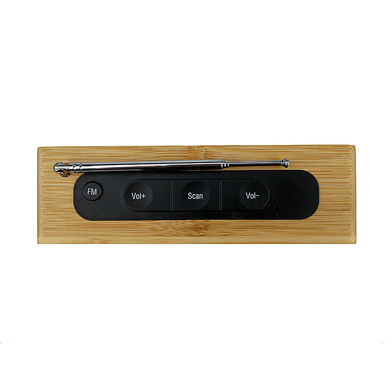 Digitaler Holz-Wecker mit Temperaturanzeige Brehn