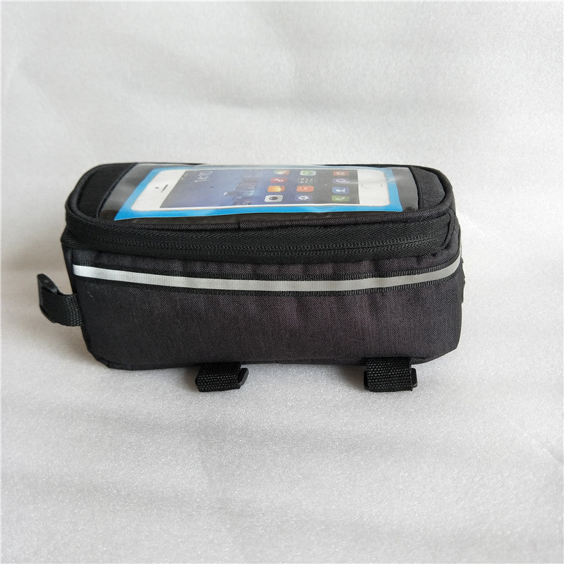 Touchscreen Oberrohr Fahrradtasche mit wasserdichtem Fach und reflektierendem Streifen Brehn