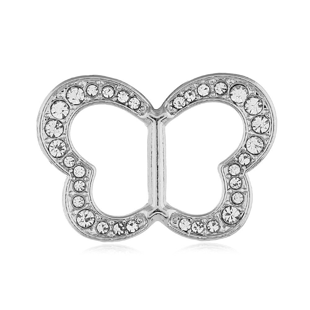 Dekorative mit Strass verzierte Brosche Brehn