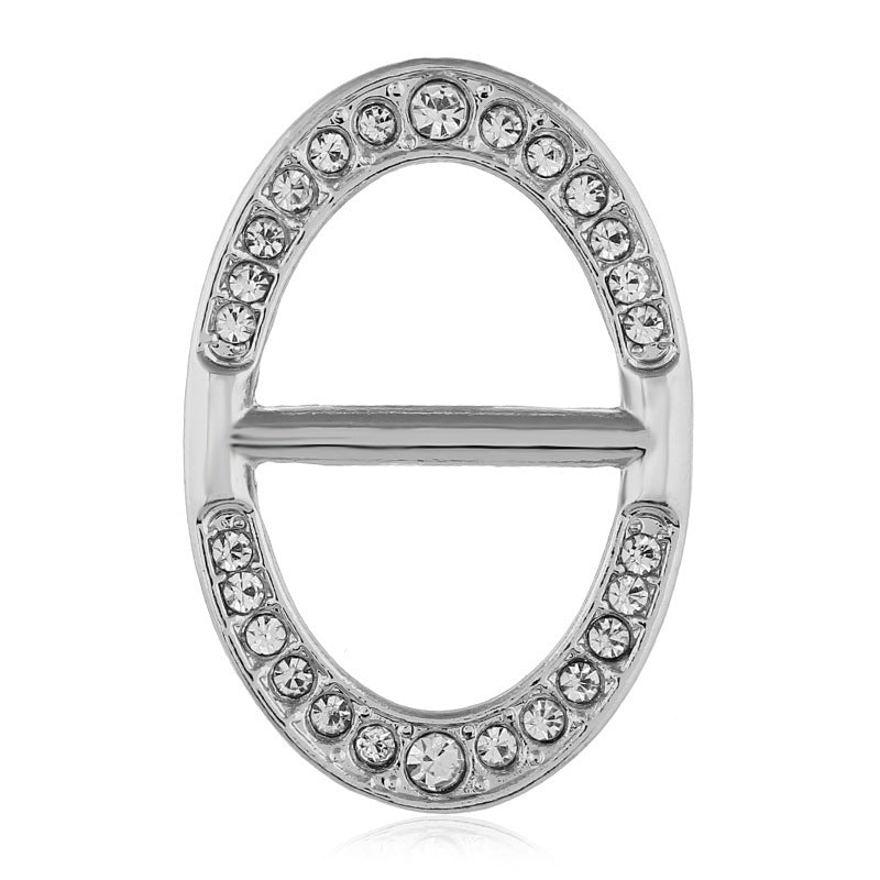 Dekorative mit Strass verzierte Brosche Brehn
