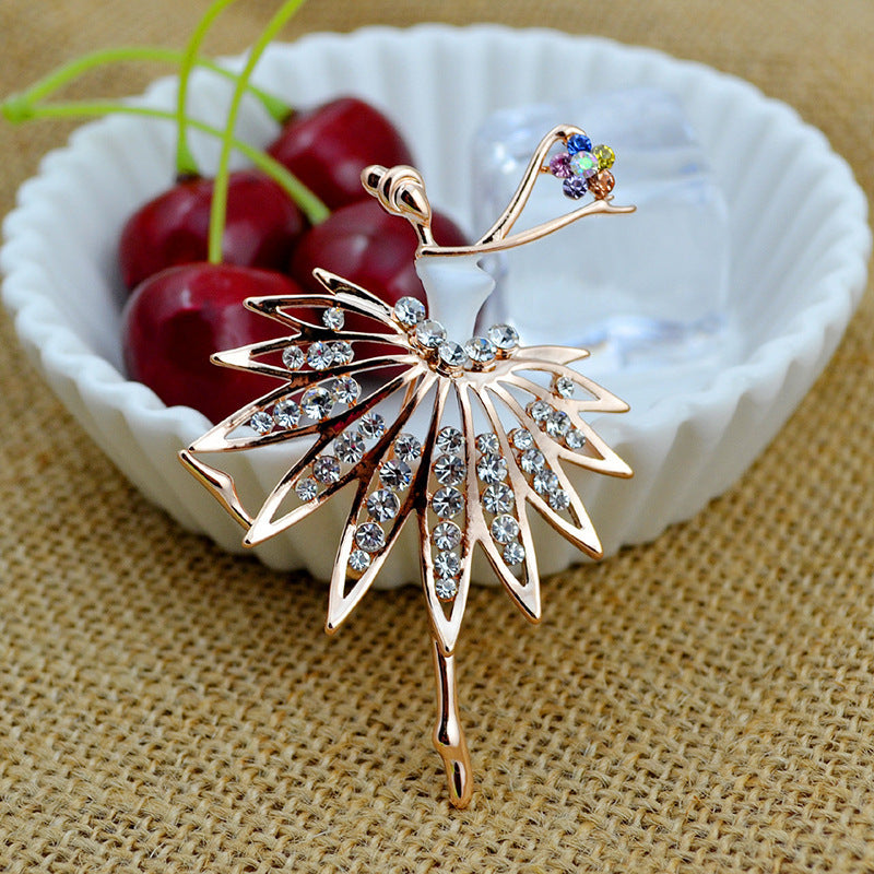 Künstlerische von Ballerinas inspirierte Brosche Brehn