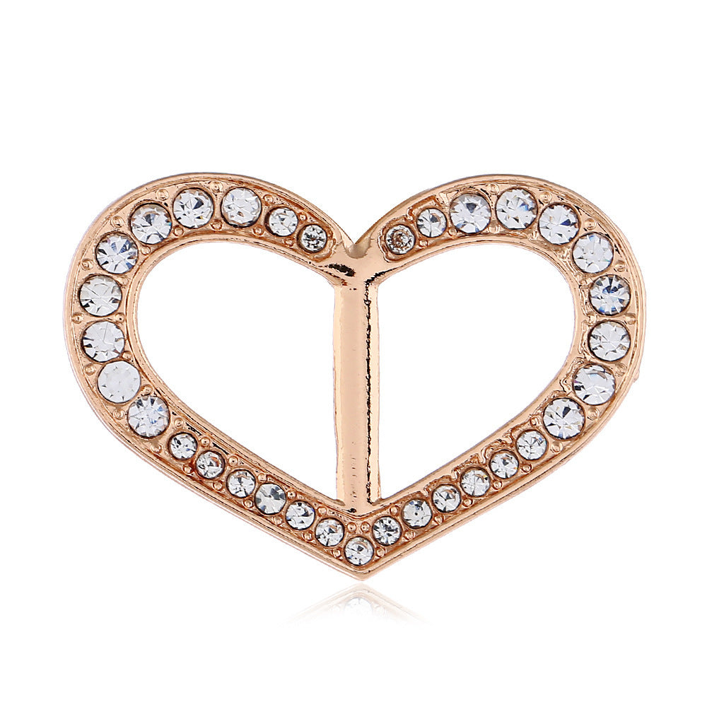 Dekorative mit Strass verzierte Brosche Brehn