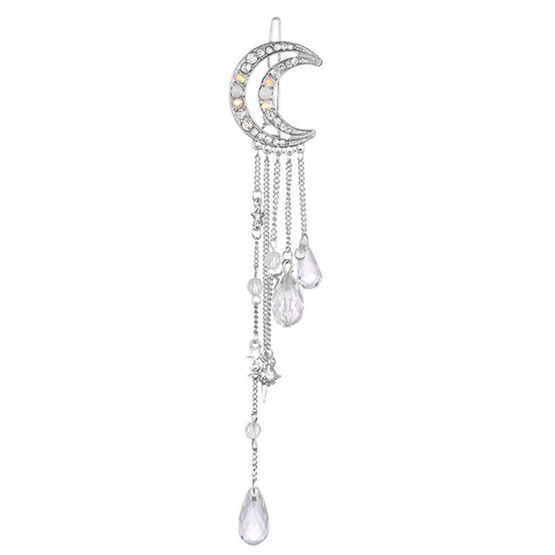 Himmelsmond-inspirierte Dangle-Brosche Brehn