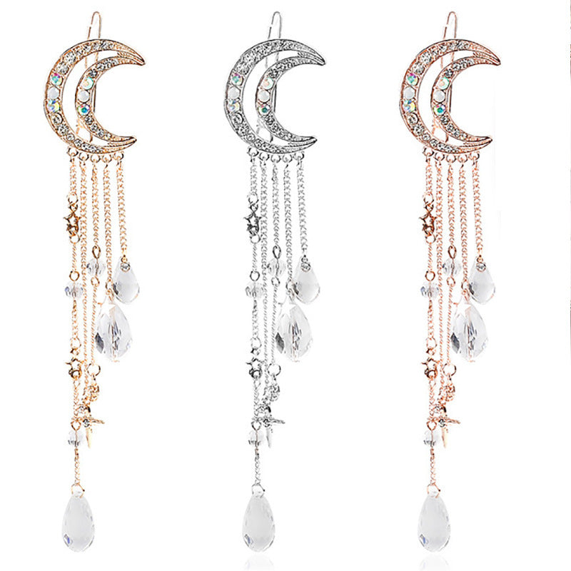Himmelsmond-inspirierte Dangle-Brosche Brehn