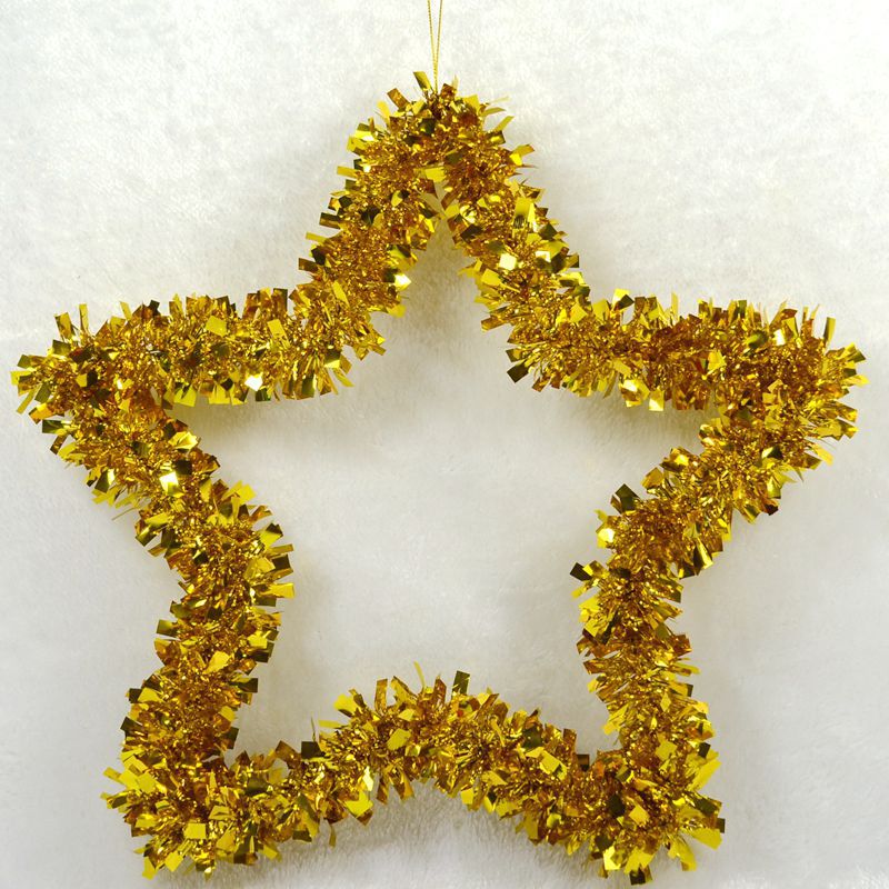 Dekorative Weihnachtsstern Girlande