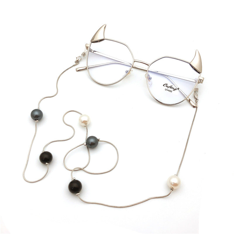 Elegante Perlenakzent Eyewear Kette Brehn