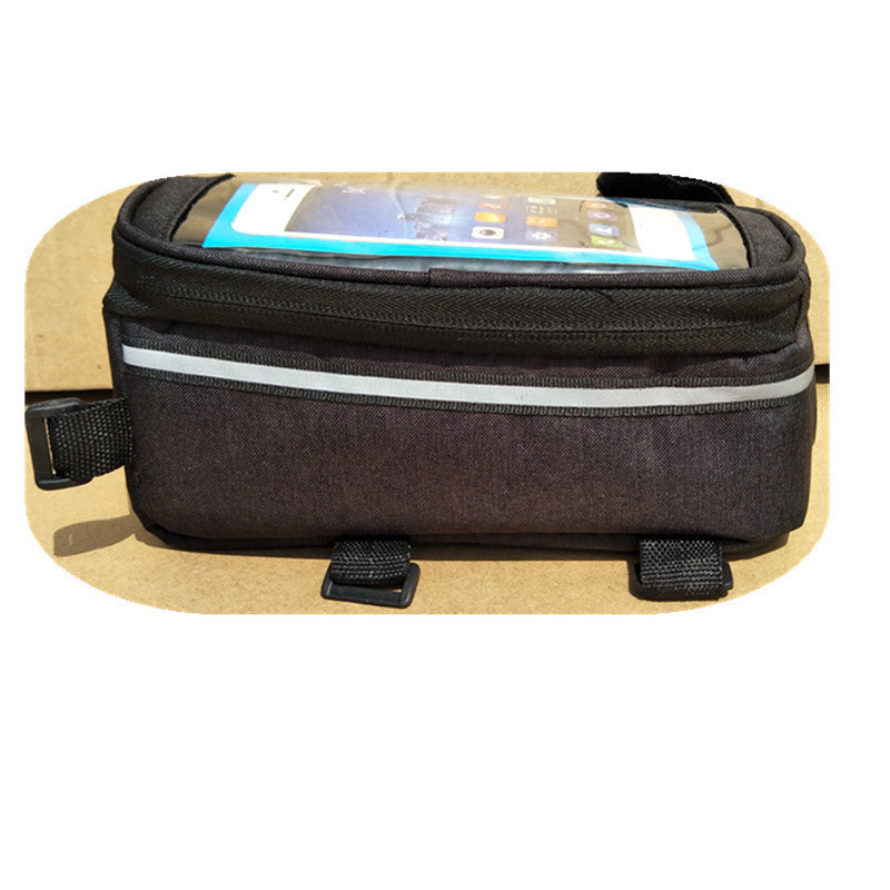 Touchscreen Oberrohr Fahrradtasche mit wasserdichtem Fach und reflektierendem Streifen Brehn