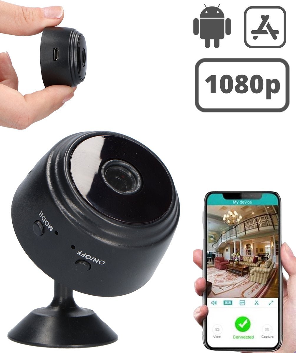 Brehn | SafetyCam WiFi Kamera - Ultra kompakte 1080p WiFi Kamera für maximale Sicherheit