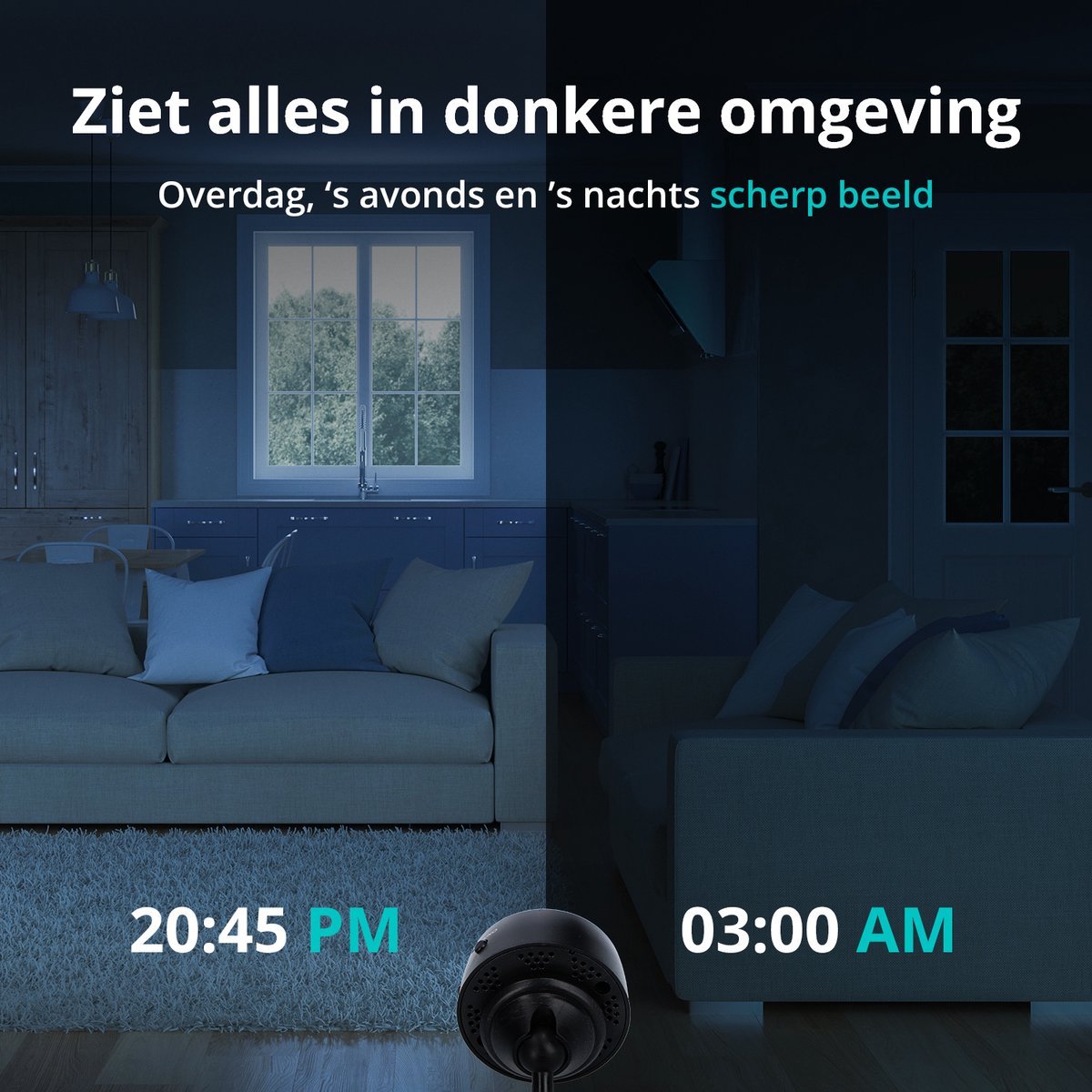 Brehn | SafetyCam WiFi Kamera - Ultra kompakte 1080p WiFi Kamera für maximale Sicherheit