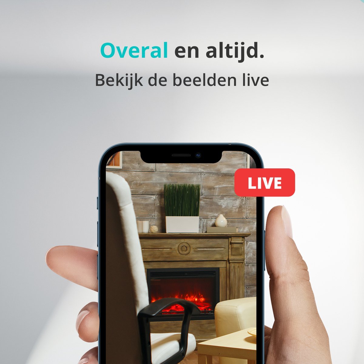 Brehn | SafetyCam WiFi Kamera - Ultra kompakte 1080p WiFi Kamera für maximale Sicherheit