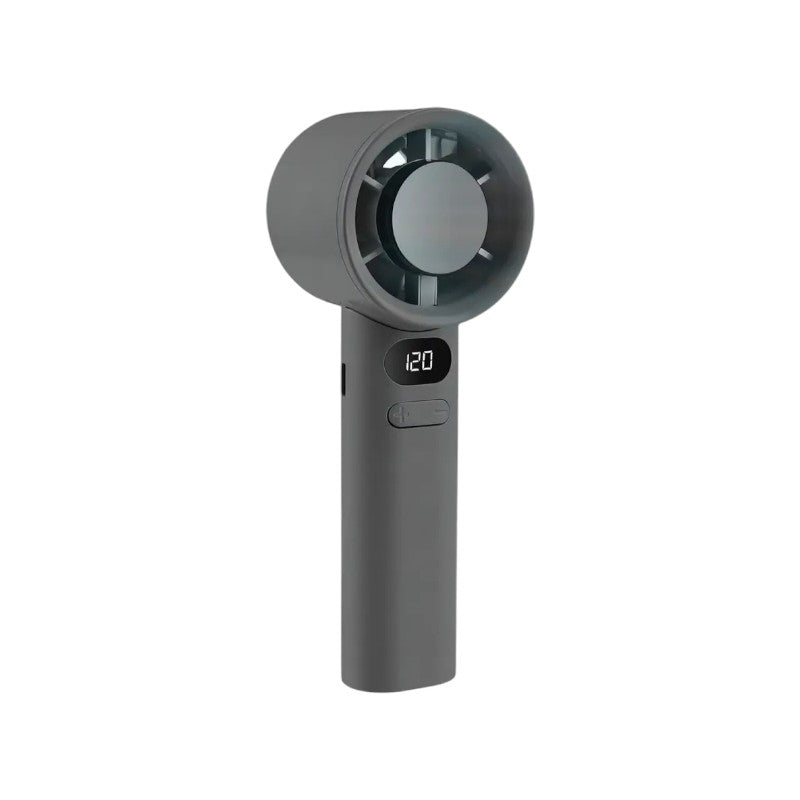 MTech Handheld Hochgeschwindigkeitsventilator – Wiederaufladbarer USB Mini Ventilator mit 120 Geschwindigkeiten & Anzeige | Brehn