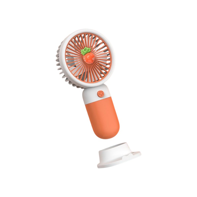 MTech Tragbarer Handventilator – Starker Wind, Geräuschlos, Wiederaufladbarer Mini-Ventilator mit Basis | Brehn