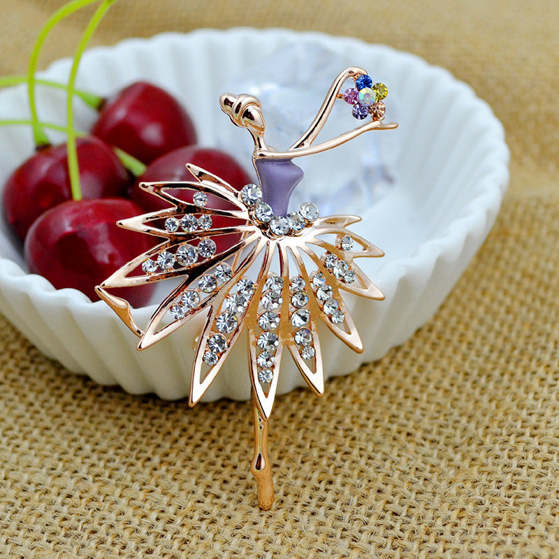 Künstlerische von Ballerinas inspirierte Brosche Brehn