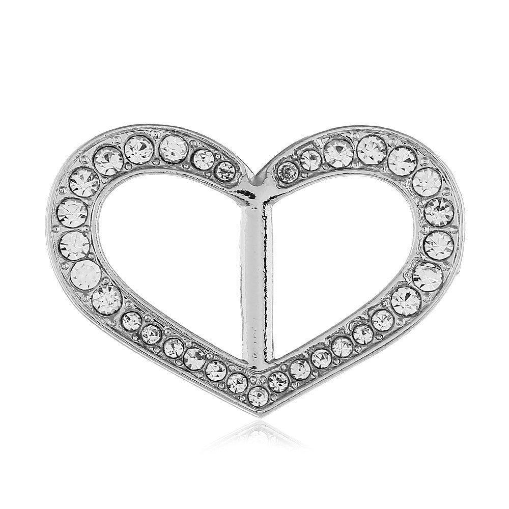 Dekorative mit Strass verzierte Brosche Brehn