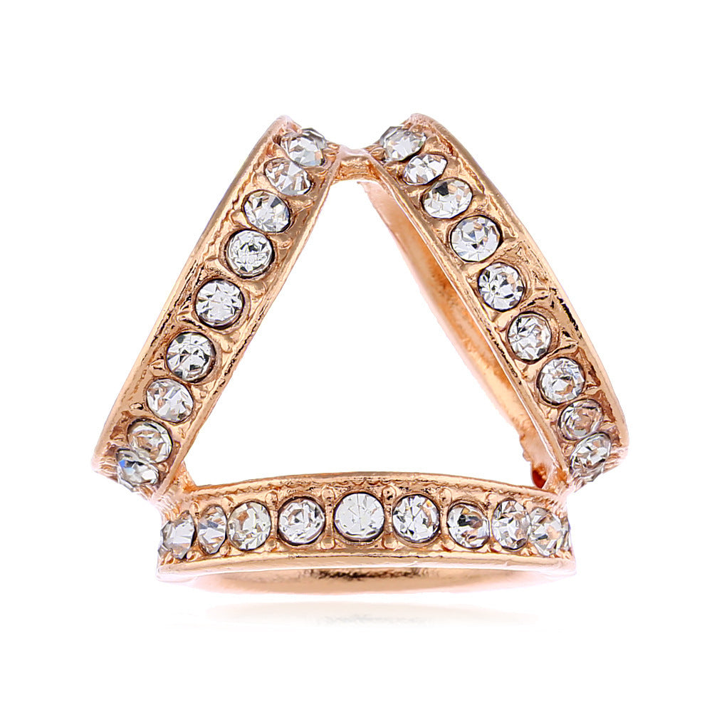Dekorative mit Strass verzierte Brosche Brehn