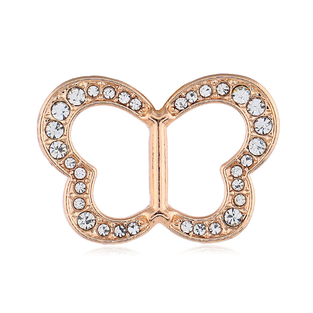 Dekorative mit Strass verzierte Brosche Brehn
