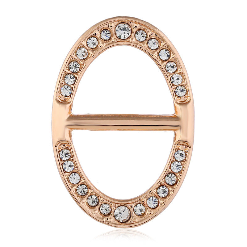 Dekorative mit Strass verzierte Brosche Brehn