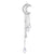 Himmelsmond-inspirierte Dangle-Brosche Brehn