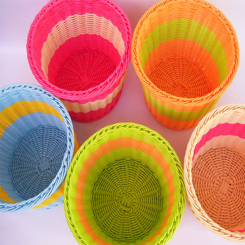 Bunte Geflochtene Aufbewahrungskorb Brehn