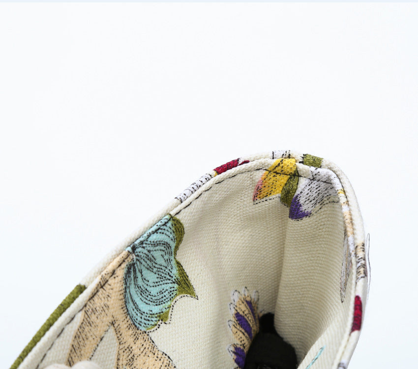 Elegante Strandtasche mit Floralem Stickdesign Brehn
