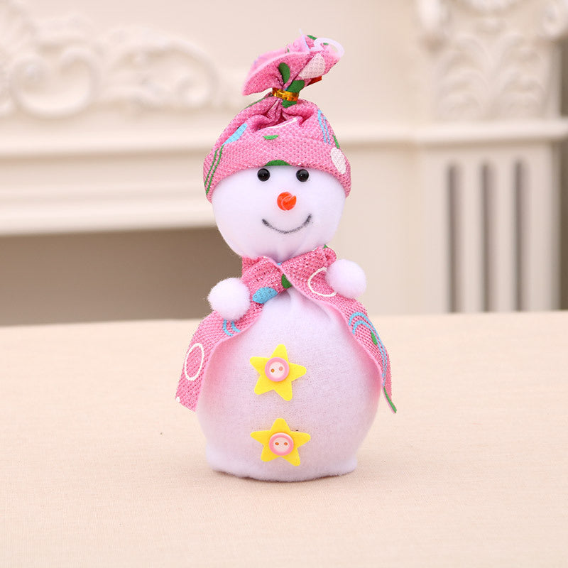 Dekorative Plüsch-Schneemann-Figur Brehn