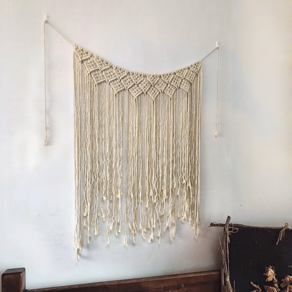 Makramee Wandbehang mit künstlerischem Design