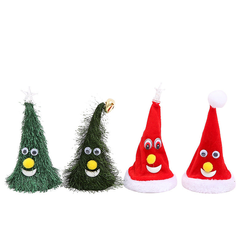 Lustige Weihnachtsmütze mit beweglichen Teilen