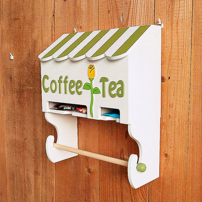 Dekorativer Kaffee- und Tee-Wandorganizer