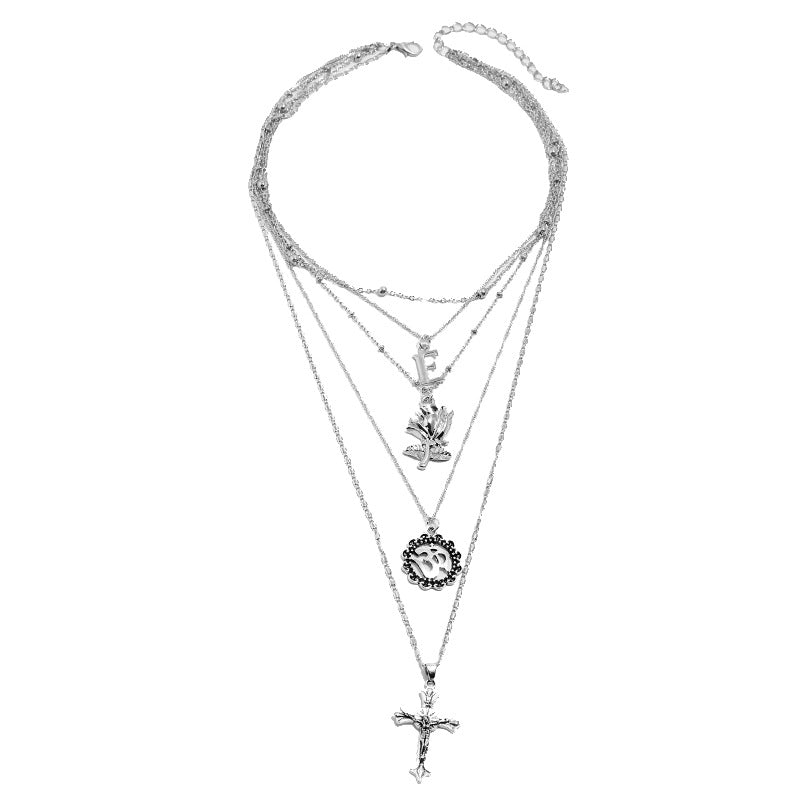Schichtige religiöse Charm-Halskette Brehn