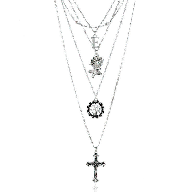 Schichtige religiöse Charm-Halskette Brehn