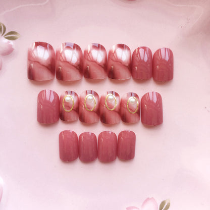 Elegantes Glänzendes Nagelkunstset