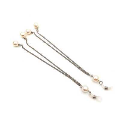 Elegante Triple-Strang Perlen Brillen Kette Brehn