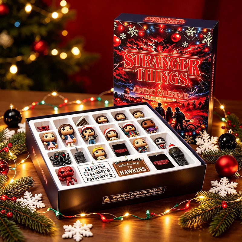 Weihnachts-Adventskalender mit Acryl-Anhängern