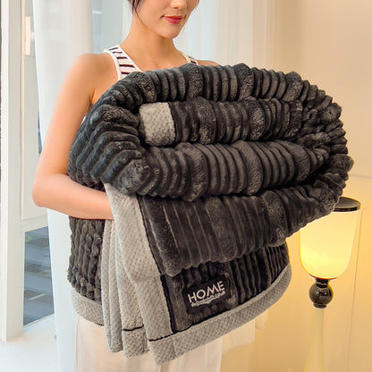 Flauschige Wohndecke, unifarben, verschiedene Größen