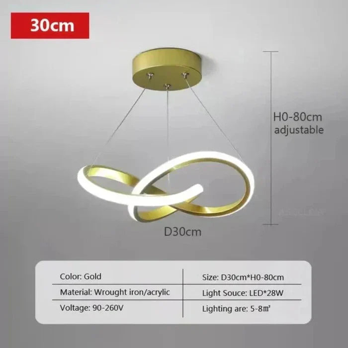 Moderne LED-Deckenlampe - WaveGlow | Brehn
