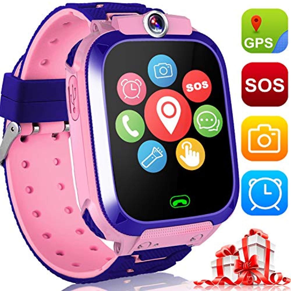 Brehn | Kinder-Smartwatch mit GPS, Kamera, Telefonanrufen und SOS-Taste
