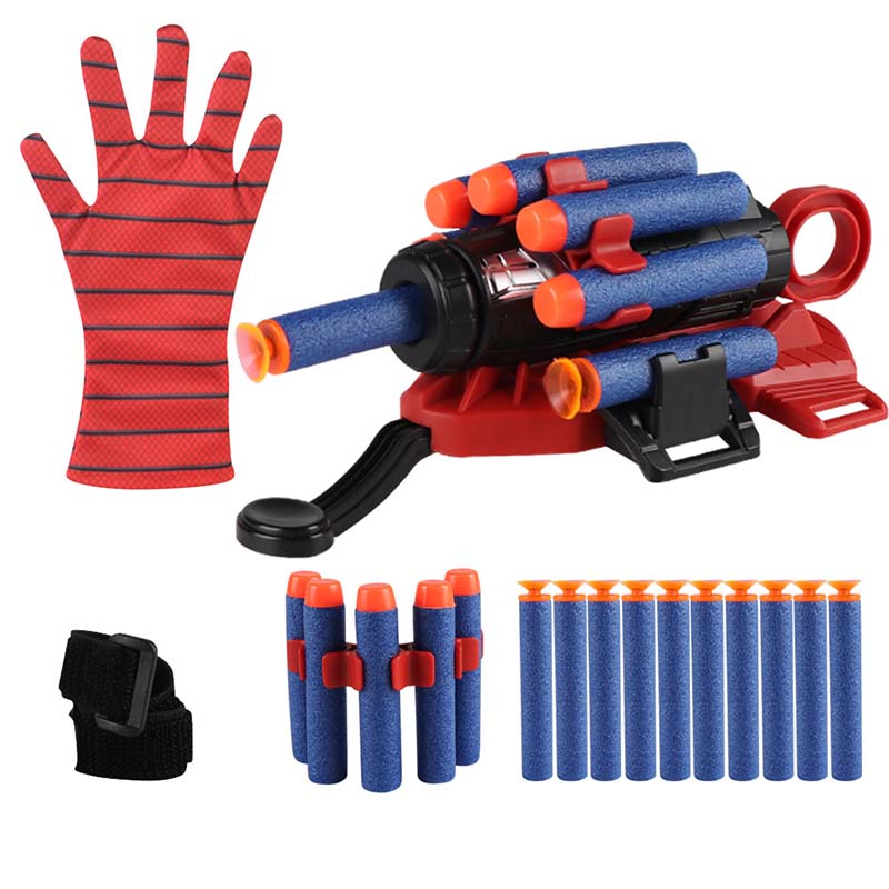 Netzwerfer-Spielzeug mit Spinnenhandschuhwerfer
