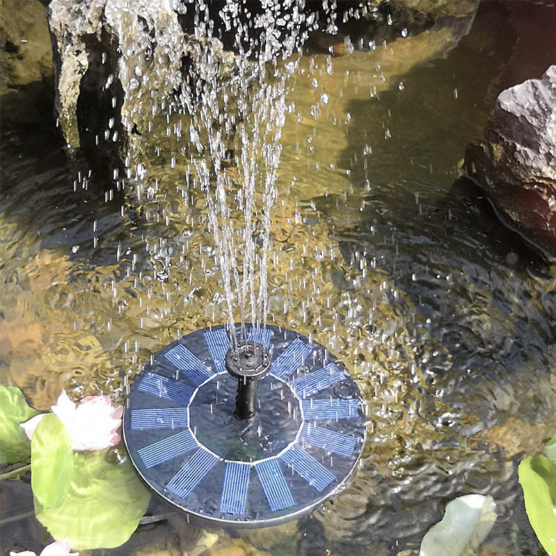 Brehn | Solarbetriebenen Vogelbrunnen mit Lichtern