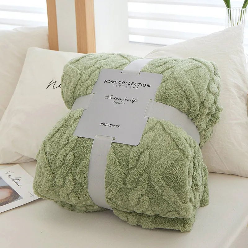 Brehn | Wendbare Dicke Lammwoll-Decke - CozyLuxe